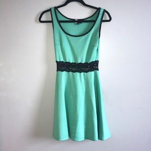 Mint green skater dress